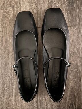 Aeyde Black Uma Mary-Jane Flats